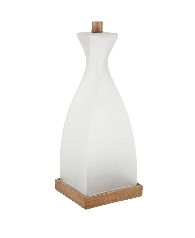 360 Lighting Ryan High Frosted Glass Modern Coastal Table Lamp Set of 2