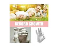 JDiction Diy 3D Hand Casting Kit with Seaweed Extract, Keepsake Mold Set for Couples and Kids, Ideal for Anniversary, Valentine's Day and Home Decor