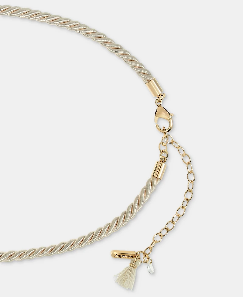 lonna & lilly Pave Oyster Shell Pendant Necklace, 16" + 3" extender