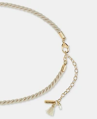 lonna & lilly Pave Oyster Shell Pendant Necklace, 16" + 3" extender