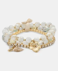 lonna & lilly 3-Pc. Set Beaded Stretch Bracelets