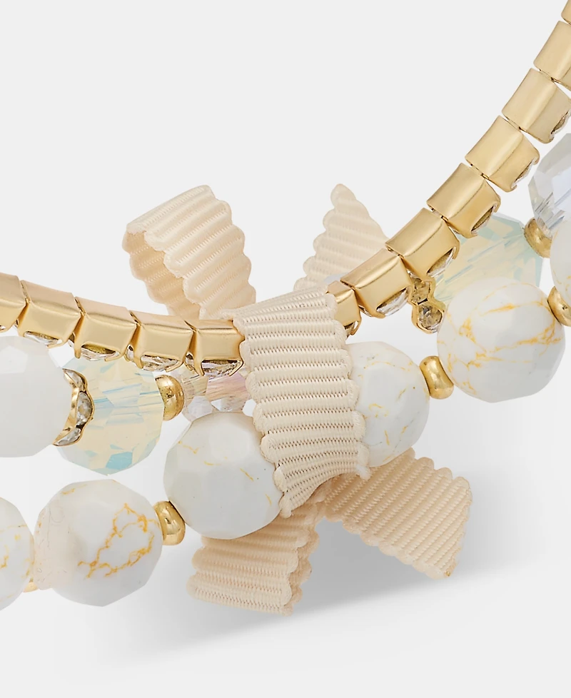 lonna & lilly 3-Pc. Set Beaded Stretch Bracelets