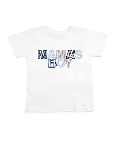 Sweet Wink Little Boys Mama's Boy Patchwork Short Sleeve T-Shirt