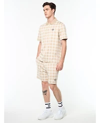 Sergio Tacchini Men's Damarindo Check Polo Shirts