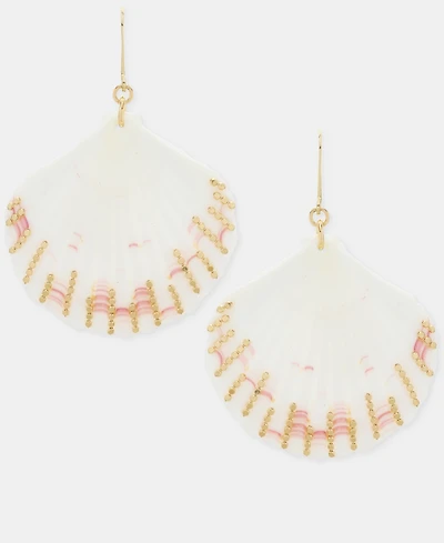 lonna & lilly Seashell Chain Drop Earrings