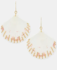 lonna & lilly Seashell Chain Drop Earrings