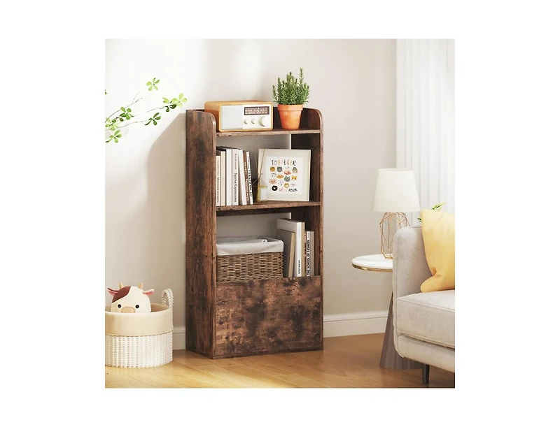 Slickblue 3 Tier Freestanding Bookshelf with Open Shelves for Storage