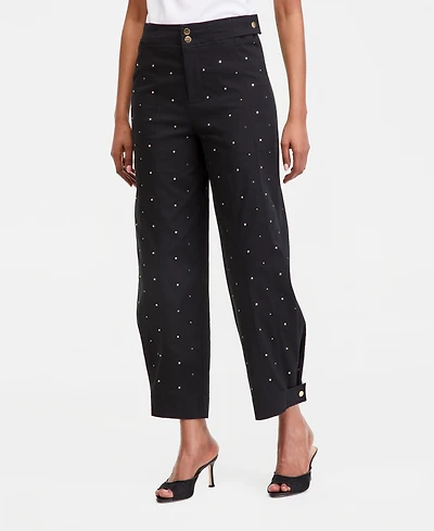 I.n.c. International Concepts Women's Studded Tapered Pants, Macy's Exclusive