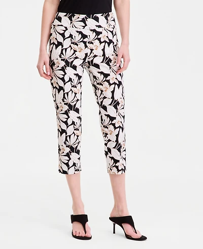 I.n.c. International Concepts Women's Printed Pull-On Capri Pants, Macy's Exclusive