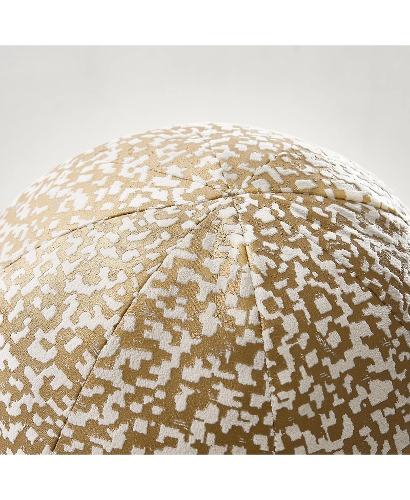 Nouvel Ball Pillow 12" - Ivory/Gold