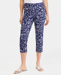 I.n.c. International Concepts Women's Printed Pull-On Capri Pants, Macy's Exclusive