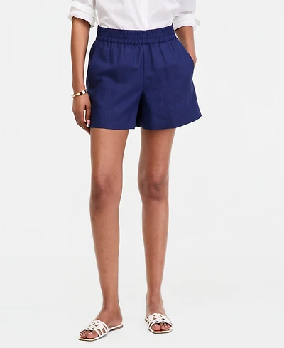 I.n.c. International Concepts Women's Linen-Blend Pull-On Shorts, Macy's Exclusive