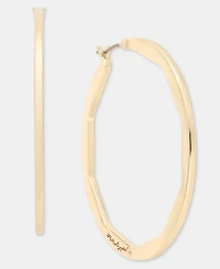 Karl Lagerfeld Paris Medium Inner Geometric Hoop Earrings, 1.67"