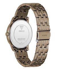 Guess Men's Coffee-Tone Stainless Steel Watch, 40mm