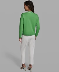 Karl Lagerfeld Paris Women's Knit Cropped Jacket