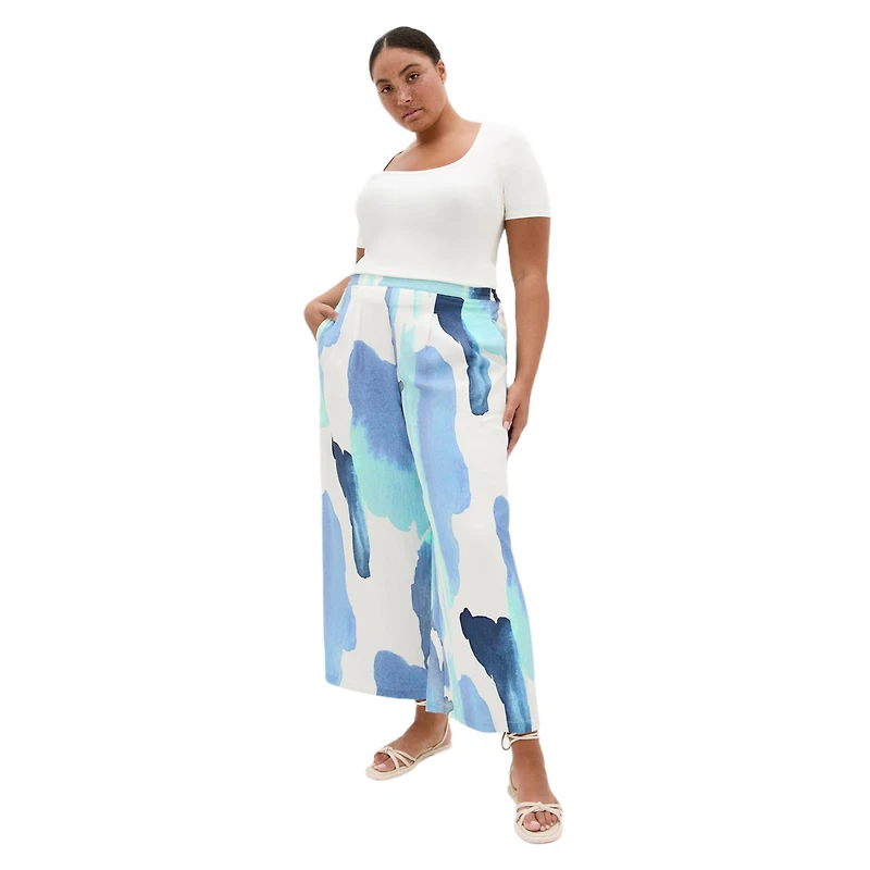 City Chic Plus Surface Level Print Pant