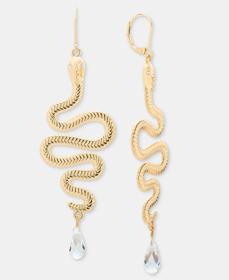 Lauren Ralph Lauren Crystal Snake Chandelier Earrings