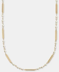 Lauren Ralph Lauren Imitation Pearl & Bar 20" Strand Necklace