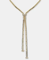 Lauren Ralph Lauren Pave Bead Lariat Necklace
