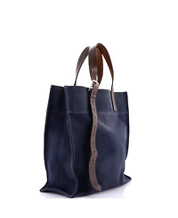 Pre-Owned HERMES Etriviere Shopping Tote Toile and Leather