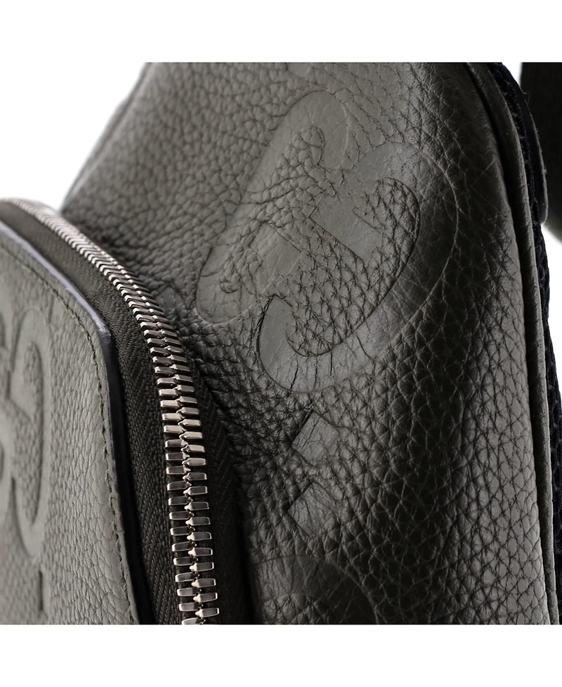 Pre-Owned Gucci Sling Bag Jumbo Gg Embossed Leather