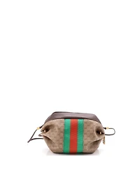 Pre-Owned Gucci Web Butterfly Candy Crossbody Bag Mini Gg Coated Canvas