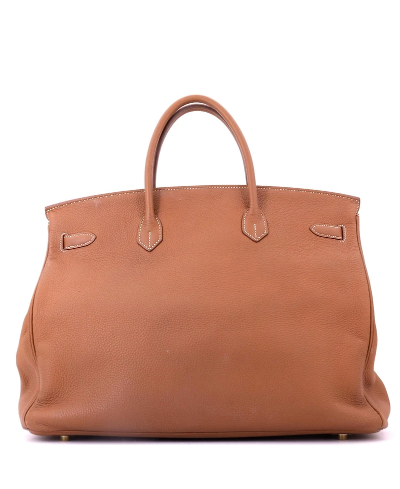 Pre-Owned HERMES Birkin 40 Handbag Brown Togo with Gold Hardware