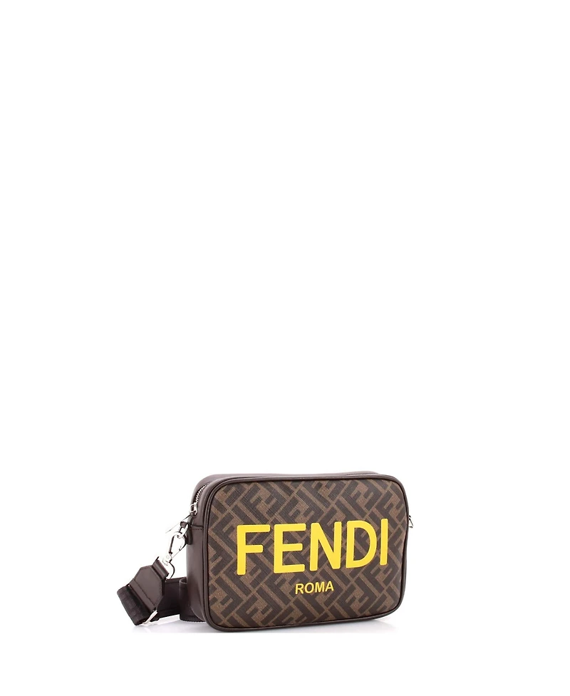 Pre-Owned Fendi Medium Logo Camera Case Bag Zucca Coated Canvas