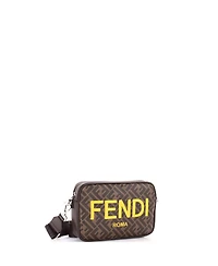 Pre-Owned Fendi Medium Logo Camera Case Bag Zucca Coated Canvas