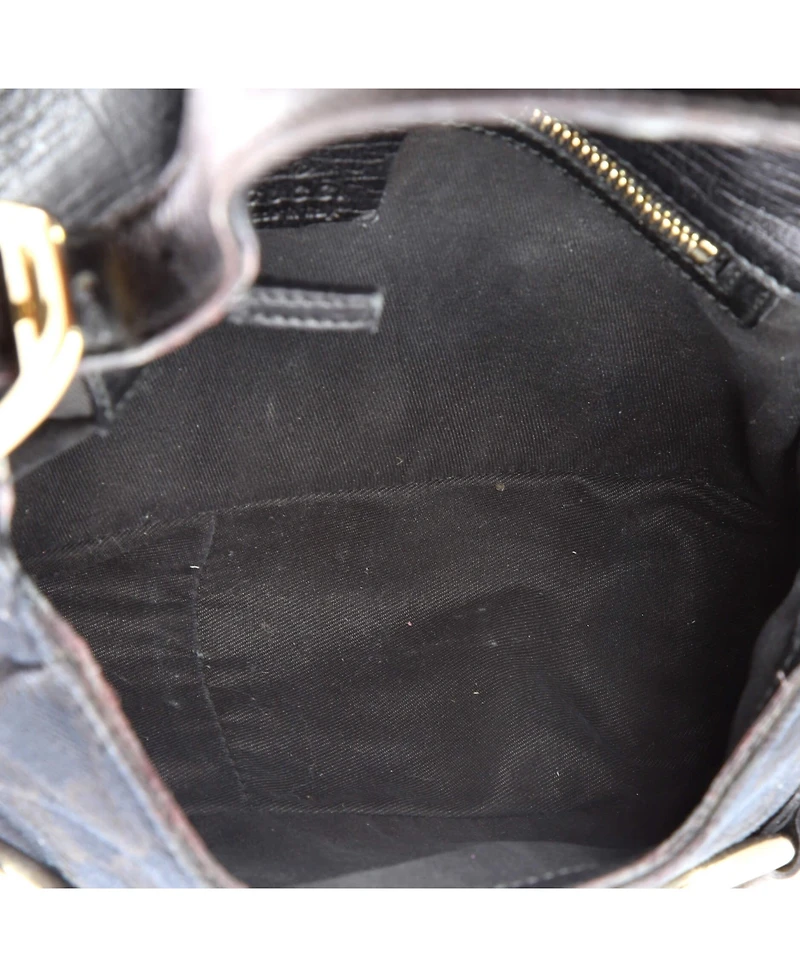 Pre-Owned Gucci Mini Horsebit Web Flap Shoulder Bag Gg Canvas