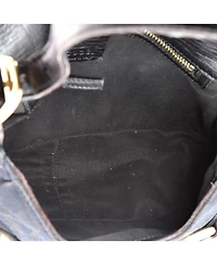 Pre-Owned Gucci Mini Horsebit Web Flap Shoulder Bag Gg Canvas