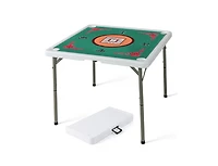 Hongge 35 Inch 4 Player Game Card Folding Mahjong Table with Cup Holders