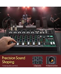 Pyle 10-Ch. Bluetooth Studio Mixer with Dsp Effects PMX510