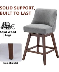 Rainsken Swivel Bar Stools Set of 2