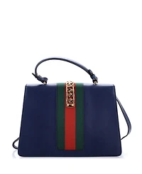 Pre-Owned Gucci Medium Sylvie Top Handle Bag Leather