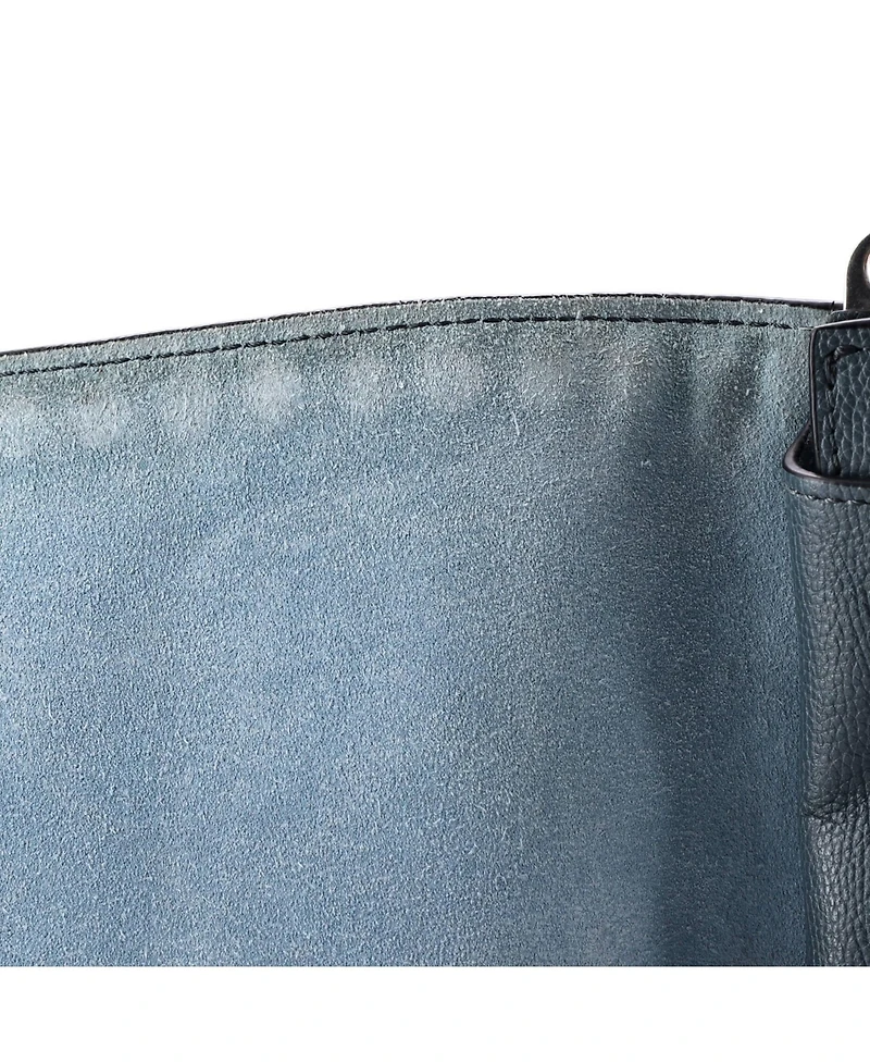 Pre-Owned Prada Small Etiquette Flap Bag Studded Glace Calfskin