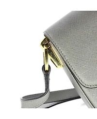 Pre-Owned Prada Small Embleme Flap Bag Saffiano Leather