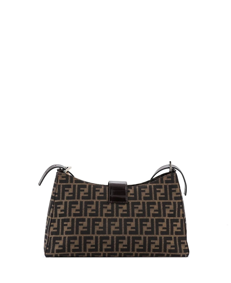 Pre-Owned Fendi Medium Vintage Shoulder Bag Zucca Canvas