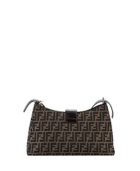 Pre-Owned Fendi Medium Vintage Shoulder Bag Zucca Canvas
