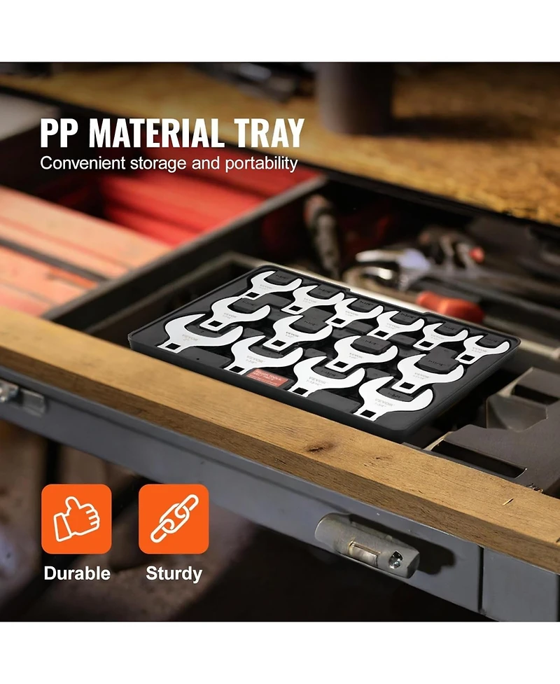 Xdovet Crowfoot Wrench Set, 1/2" Drive 14-Piece Sae (1-1/16"