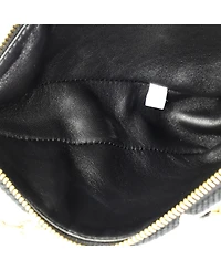 Pre-Owned Prada Mini Double Symbole Triangle Bag Leather and Jacquard