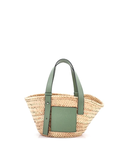 Pre-Owned Loewe Small Basket Tote Raffia