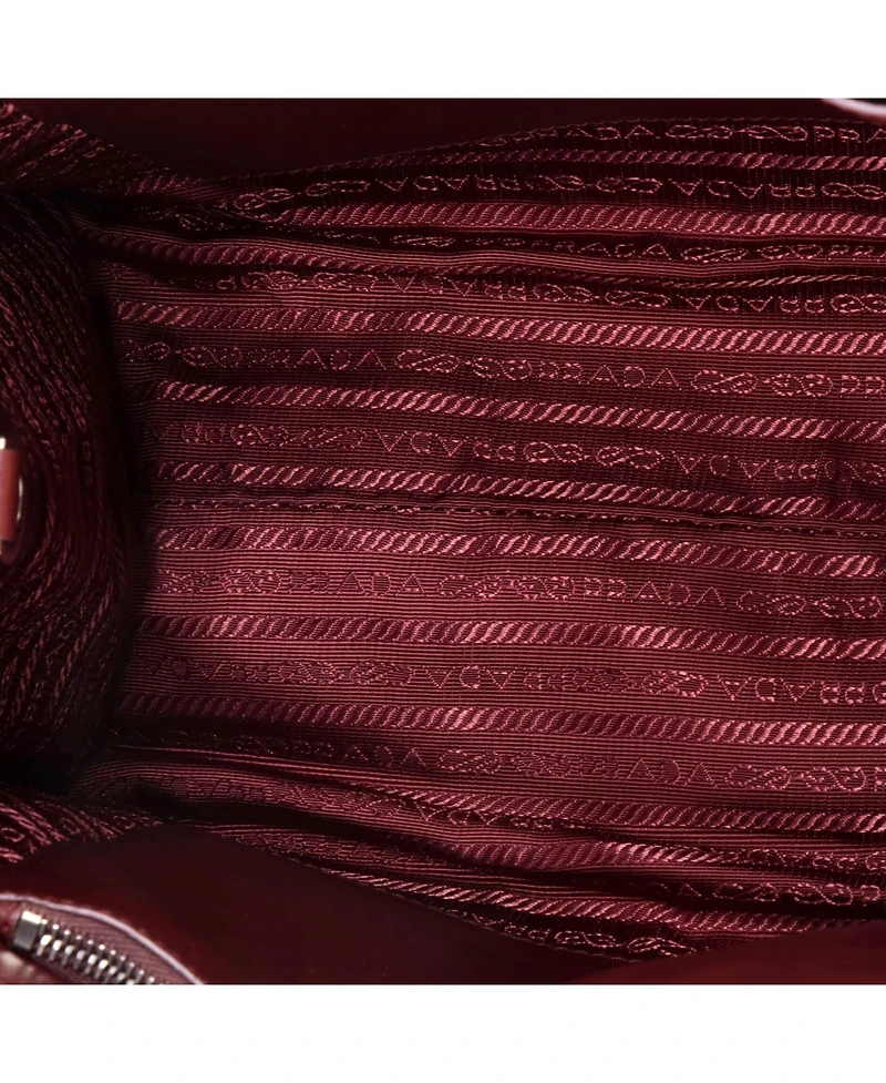 Pre-Owned Prada Medium Convertible Open Tote Diagramme Quilted Leather