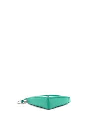 Pre-Owned Prada Small Triangle Logo Zip Crossbody Bag Embossed Grace Lux