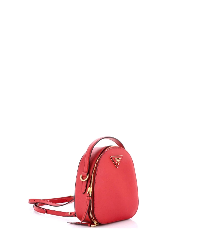 Pre-Owned Prada Mini Odette Zip Backpack Saffiano Leather