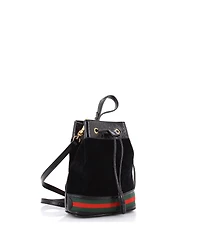 Pre-Owned Gucci Small Ophidia Bucket Bag Suede