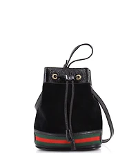 Pre-Owned Gucci Small Ophidia Bucket Bag Suede