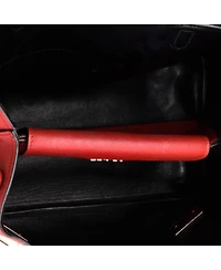 Pre-Owned Prada Medium Half Flap Double Turn Lock Satchel Saffiano Leather