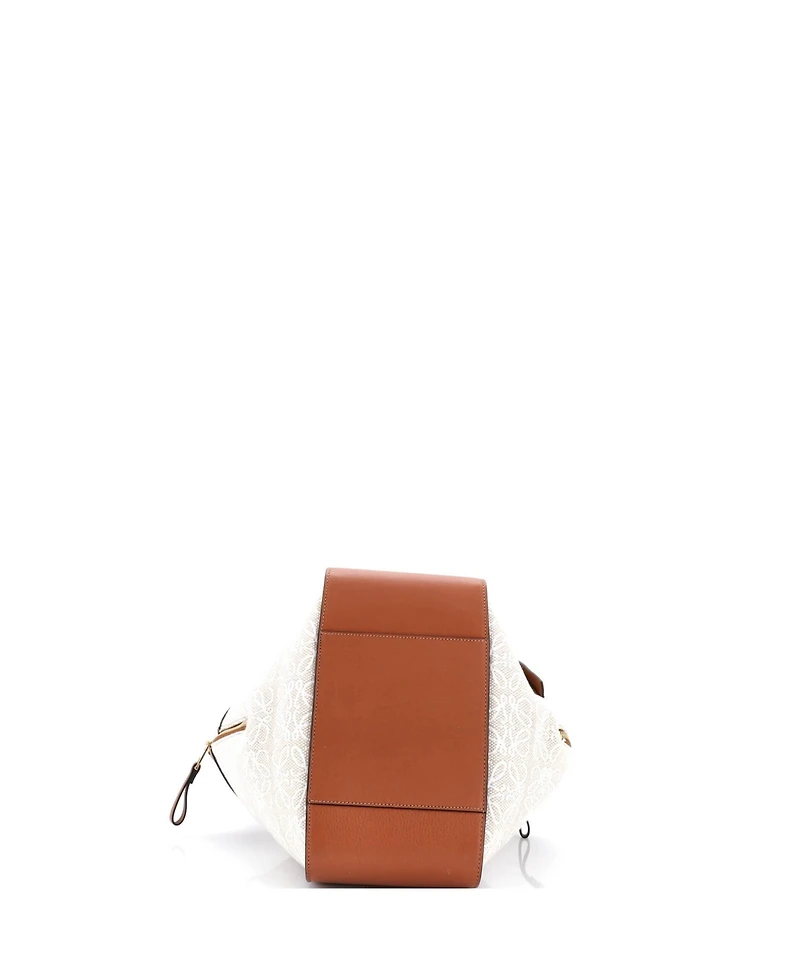 Pre-Owned Loewe Small Hammock Bag Leather and Anagram Jacquard