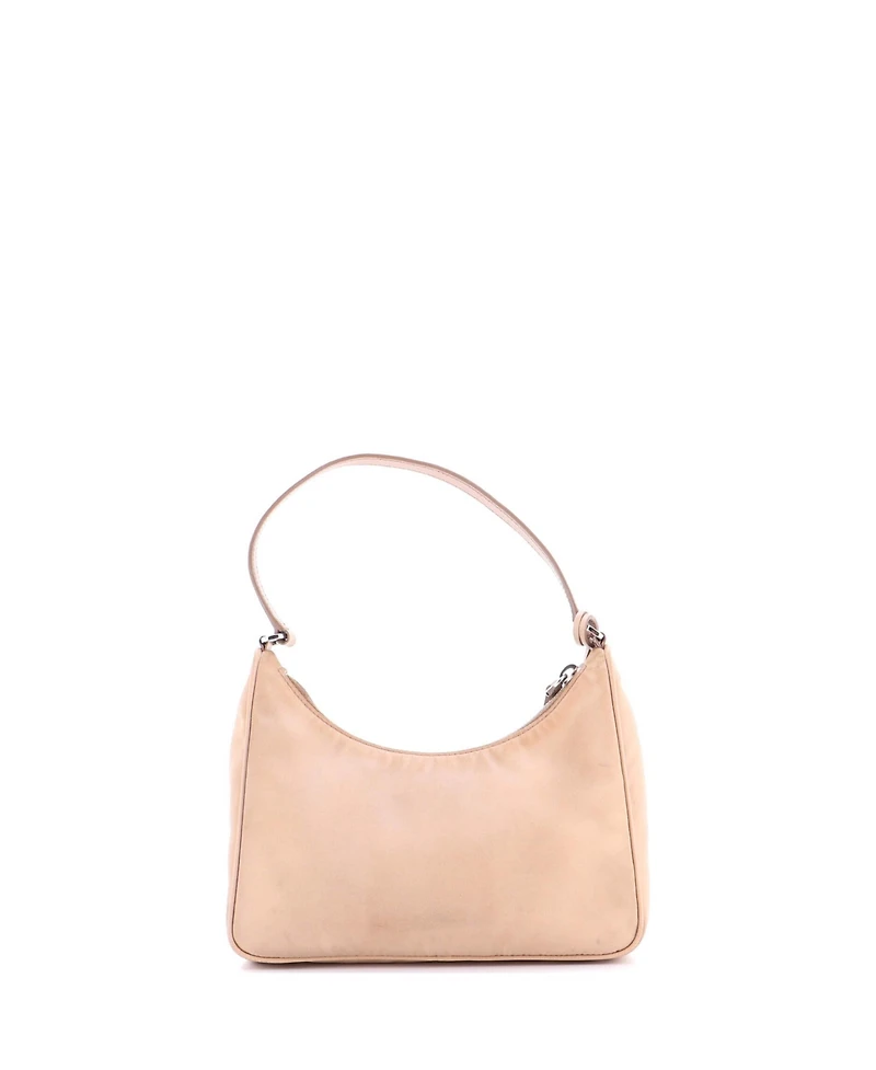 Pre-Owned Prada Mini Re-Edition 2005 Hobo Tessuto with Saffiano Leather